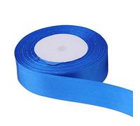 Trimming Shop 23mm Royal Blue Satin Ribbon for Gift Wrapping, 25M Double Sided Polyester Ribbon Roll for Crafting Bouquets, Cake, DIY Hair Accessories, Sewing, Making Bows, Wedding Decoration
