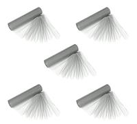 Trimming Shop 25m x 29cm Snow Sheer Silver Organza Rolls Fabric for Wedding Chair Sashes, Table Runner, Swags, Gift Ribbon, Home & Party Decoration (Pack of 5 Colour)