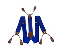 Trimming Shop 25mm Men's Suspender Braces - Y Shape Adjustable Elasticated Suspenders Button Hole Braces - Fashion Accessory for Parties, Weddings, Casual, Formal Events