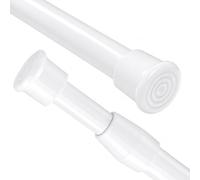 Trimming Shop 2pcs White 30cm-50cm Extendable Curtain Poles