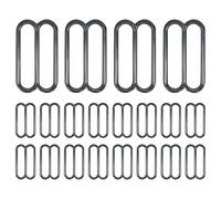 Trimming Shop 3-Bar Slider Buckle - Adjustable Tri-Glide Metal Strap Buckle Smooth slide design Metal Strap Adjuster Heavy Duty Webbing Buckle for Bags, Belts, Pet Collars & Luggage