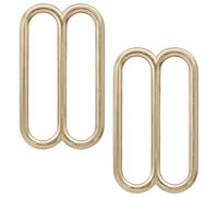 Trimming Shop 3-Bar Slider Buckle - Adjustable Tri-Glide Metal Strap Buckle Smooth slide design Metal Strap Adjuster Heavy Duty Webbing Buckle for Bags, Belts, Pet Collars & Luggage