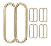 Trimming Shop 3-Bar Slider Buckle - Adjustable Tri-Glide Metal Strap Buckle Smooth slide design Metal Strap Adjuster Heavy Duty Webbing Buckle for Bags, Belts, Pet Collars & Luggage