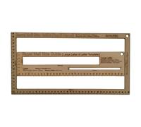 Trimming Shop 3 Pcs Wooden Royal Mail PIP Size Guide Templates