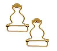 Trimming Shop 30mm Bronze Dungaree Buckles - Strong Metal Clip Fasteners for Braces, Bib Overalls, Jumpsuits, Kid’s Clothing, Handbags & DIY Workwear Projects, 2pcs