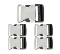 Trimming Shop 30mm Side Release Buckle Metal & Plastic Hybrid Adjustable Strap Clip for Pet Collars, Backpacks, Bags & Camping Gear - Quick Release Webbing Buckle