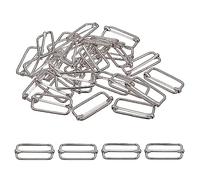 Trimming Shop 32mm Triglide Slider Buckle Metal Adjustable Durable Lightweight Slide Buckle for Webbing Straps, Backpack, Fasteners Strap, Pet Collars and Bag Accessories, Silver, 25pcs
