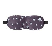Trimming Shop 3D Sleep Eye Mask with Adjustable Strap Luxury Blindfold Sleep Mask Men & Women Light Blocking Eye Blinder Soft & Comfortable Sleep Mask for Travel Sleeping (Stars Printed Grey)