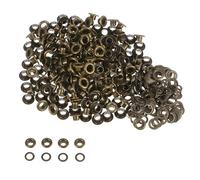 Trimming Shop 3mm Bronze Brass Eyelets Grommets Washers 100pcs Clothing