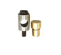 Trimming Shop 3mm Hole Cutting Die Gold Base for Universal Green Hand Press Machine, Fixing and Fastening Clothes, Fabrics, Leather, Arts Crafts, DIY Projects, Leathercrafts