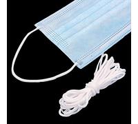 Trimming Shop 3mm White Elastic Cord for Sewing, 10 Metres Long Soft & Comfortable Thin Earloop Beading Cord, Stretchy Thread Elastic String for Jewellery, Necklace Making, Wigs, DIY & Crafts