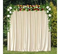 Trimming Shop 3x3M Ivory Velvet Photography Background | 190GSM 100% Polyester Washable Velvet Backdrop for Studio Photo Shoot, Video Filming, Stage Events, Weddings, Trade Shows & Curtains UK
