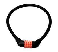 Trimming Shop 4 Digit Combination Cable Lock, 65cm/2.1ft Combination Push Lock, Heavy Duty, Strong Security Steel Resettable Cable Lock for Bikes, Bicycle, Cycles, Mountain Bike, E-Bike