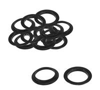 Trimming Shop 40mm Curtain Eyelets Round Shape Plastic Grommet Rings Clips for Window, Room Curtains,Door, Backdrop Attachment, DIY Drapery Supplies, Black - 8pcs