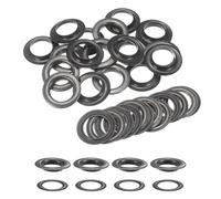 Trimming Shop 40mm Gunmetal Eyelets Grommets Washers 25pcs Leather Craft