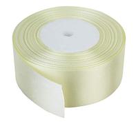 Trimming Shop 40mm Ivory Double Sided Satin Ribbon, 25 Metres