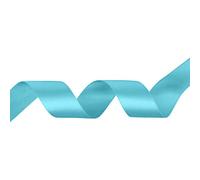 Trimming Shop 40mm x 10 Metres Double Sided Satin Polyester Ribbon for Fabric, DIY Art & Crafts, Hair Bows, Wrapping, Wedding Favors & Home Decorations, Sewing Project, Sky Blue
