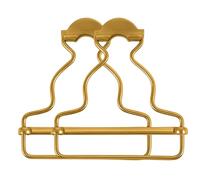 Trimming Shop 42mm Bronzes Dungaree Buckles - Heavy-Duty Metal Clip Fasteners for Braces, Overalls, Jumpsuits, Kids' Clothing, Handbags & DIY Workwear Projects, 6pcs