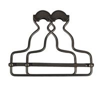 Trimming Shop 45mm Dungaree Buckles - Heavy-Duty Metal Clip Fasteners for Braces, Overalls, Jumpsuits, Kids' Clothing, Handbags & DIY Workwear Projects, Gunmetal, 2pcs