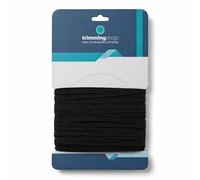 Trimming Shop 4mm Black Flat Elastic Band 3 Metres Garment Making Tailoring