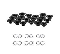 Trimming Shop 4mm Iron Eyelets Grommets with Washers for Repair Clothing, Purses, Leather Work, Scrapbooking, Arts and Crafts Decoration, Matt Black, 100pcs