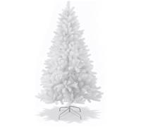 Trimming Shop 5 FT / 1.5M Alaskan Pine White Artificial Christmas & Halloween Tree - Bushy Gothic PVC Pine with 390 Branch Tips - Spooky Stylish Festive Décor for Homes, Parties & Events