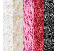 Trimming Shop 500gm Assorted Colours Shredded Tissue Paper | Decorative Gift Packaging Hamper Filler, Soft Dust free Paper Shreds for Hampers & Boxes Stuffing, Birthday & Christmas