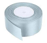 Trimming Shop 50mm Double Sided Satin Ribbon 25 Metres Roll - 100% Polyester Craft Ribbon for Gift Wrapping, Bow Making, Sewing, Wedding Decoration, Hair Accessories & DIY Crafts, Blue Vapour