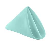 Trimming Shop 50Pcs Dusty Blue Cotton Polyester Table Napkins for Home, 20 inch Dinner Napkins with Hemmed Edges for Christmas Dinning, Wedding, Banquet, Party, Events, Lightweight & Machine Washable