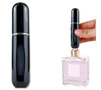 Trimming Shop 5ml Mini Portable Perfume Atomiser, Refillable Atomiser Bottle Portable Mini Spray Travel Bottle, Convenient, Leak-proof, and Easy to Refill for Purse, Handbag & Pocket, Piano Black