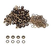 Trimming Shop 5mm Bronze Brass Eyelets Grommets Washers 100pcs Pack