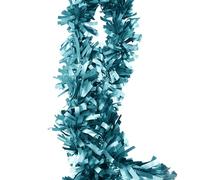 Trimming Shop 6.5ft/2m Baby Blue Wide Chunky Christmas Tinsel Garland