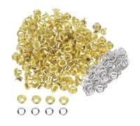 Trimming Shop 6.5mm Gold Iron Eyelets Grommets Washers 1000pcs Clothing