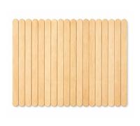 Trimming Shop 6 Inch Jumbo Wooden Lolly Sticks 100 Pack - Multi-Purpose Popsicle Sticks for Crafts, Ice Cream, Waxing, DIY Projects & Cake Pops (150mm x 18mm), Lolly Sticks for Home & School Crafts