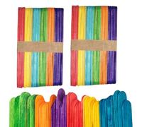 Trimming Shop 6 Inch Jumbo Wooden Lolly Sticks 1000 Pack - Multi-Purpose Popsicle Sticks for Crafts, Ice Cream, Waxing, DIY Projects & Cake Pops (150mm x 18mm), Lolly Sticks for Home & School Crafts