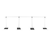 Trimming Shop 6ft x 10ft Photo Backdrop Stand, Photography Background Support System Kit, Heavy Duty Adjustable Pipe & Drape Photography Backdrop Stand for Photo, Video, Studio, 3x9m Crossbar Box
