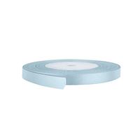 Trimming Shop 6mm Double Sided Satin Ribbon 25 Metres Roll - 100% Polyester Craft Ribbon for Gift Wrapping, Bow Making, Sewing, Wedding Decoration, Hair Accessories & DIY Crafts, Sky Blue