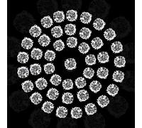 Trimming Shop 6mm Sew on Diamante Crystal Clear Glass Rhinestones for DIY Crafts Projects, Sewing Clothes, Scrapbook Embellishments or Decorations, 500pcs