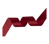 Trimming Shop 6mm x 25 Metres Double Sided Satin Polyester Ribbon Rolls for Fabric, DIY Art & Crafts, Hair Bows, Wrapping, Wedding & Home Decorations, Sewing Project, Burgundy