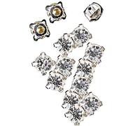 Trimming Shop 7mm Sew on Diamante Crystal Clear Glass Rhinestones for DIY Crafts Projects, Sewing Clothes, Scrapbook Embellishments or Decorations, 500pcs