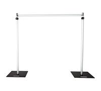 Trimming Shop 8ft x 14ft Photo Backdrop Stand, Photography Background Support System Kit, Heavy Duty Adjustable Pipe & Drape Photography Backdrop Stand for Photo, Video, Studio, 4x4m Crossbar Box