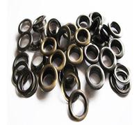 Trimming Shop 8mm Gunmetal Eyelets Grommets with Washers for Clothing, Leather Crafts Arts and Sewing Projects, Bags, Scrapbook, 100pcs