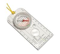 Trimming Shop Acrylic Waterproof Navigation Compass for Expeditions, Map Reading, Camping, Hiking, Survival Adjustable Declination Orienteering Compass Scout with Magnifying Glass and Neck Lanyard
