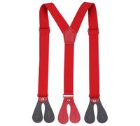 Trimming Shop Adjustable Y-Back Suspender With Buttonhole 71cm X 20mm, Fully Elasticated Kids Braces for Trousers, Denims, Suspenders, Fashion Accessory