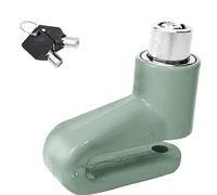 Trimming Shop Anti-Theft Disc Brake Lock Heavy-Duty, Waterproof Wheel Immobilizer Disc Lock with 2 Keys for Motorbikes, Bicycles, Electric Bikes, Mopeds (Silver)