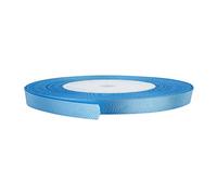 Trimming Shop Baby Blue Ribbon Roll - 10mm x 25 Metres - Double Sided Satin Brightly Coloured - 100% Polyester - for Gift Wrapping, Decorating, Arts and Craft - Machine Washable