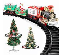 Trimming Shop Battery Operated Christmas Tree Train Set - Home Décor Novelty with Festive Lights & Accessories for Around the Xmas Tree