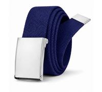 Trimming Shop Belts for Men, Unisex Webbing Belt Webbed Canvas Strap Metal Flip Closure Buckle Adjustable Army Style Waist Band Outdoor Utility Wear, 51inch x 3.8cm