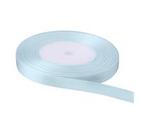 Trimming Shop Blue Vapour Ribbon Roll - 15mm x 25 Metres - Double Sided Satin Brightly Coloured - 100% Polyester - for Gift Wrapping, Decorating, Arts and Craft - Machine Washable