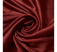 Trimming Shop Burgundy Ice Silk Smooth Fabric for Overlay Backdrop Curtains Swag, Wedding, Party, Event, Birthday, Christmas, Festival, Event Decoration, 10 metre
